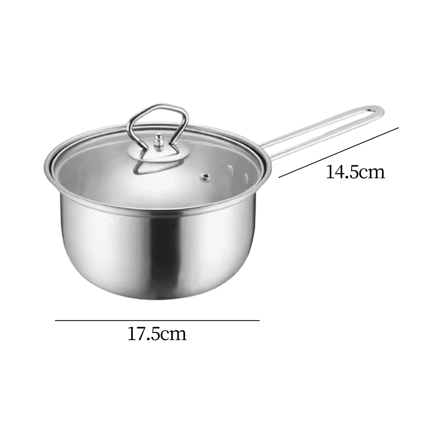 Soup Pan Portable Multifunction Pot Milk Pot for Restaurant Cafe Kitchen