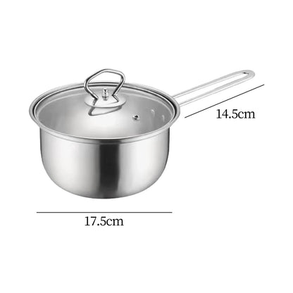 Soup Pan Portable Multifunction Pot Milk Pot for Restaurant Cafe Kitchen