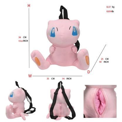 15 Gaya Anime Pokemon Charizard Mimikyu Eevee Snorlax Gengar Mew Mario Koopa Ransel Mainan Boneka Kartun Boneka Peluche 