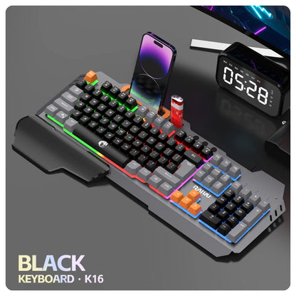 T16 Office Gaming Keyboard & Mouse Set Gaming peripheral mechanical feel luminous keyboard and mouse set