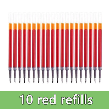 0.5mm Gel Pens Set Black Blue Red Refills Ballpoint Pens Bullet Tip School & Office Supplies Stationery Kawaii Accessories