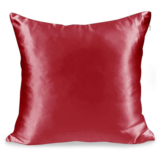 1pc Pillowcase Super Soft Imitated Satin Silk Pillowcase with Zipper for Hair and Skin  Breathable Both Sides Silk Pillow Case