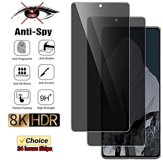 3D Anti Spy Tempered Glass For Google Pixel 6 7 8 Pro 5 7a 4 XL 5a 4a 4G Privacy Screen protector Google Pixel 6a 4 5a 5G Glass