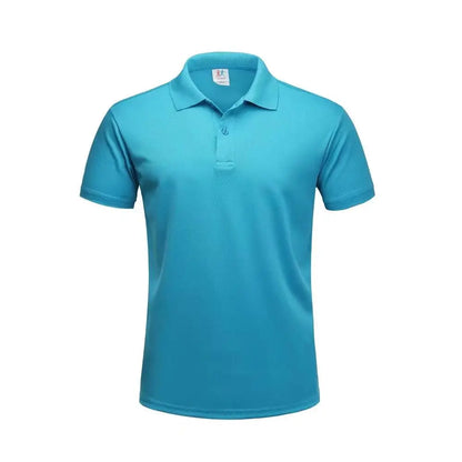 Plain Dry Fit Polo T Shirts Men Breathable Polyester Golf Shirt Unisex Quick Dry Sport Collar T-shirt Camisas Polos Para Hombres