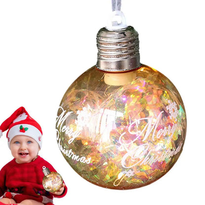 Christmas Glowing Ball Ornaments Merry Christmas Haning Decorations Christmas Tree Decor Party Decoration