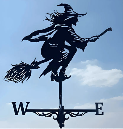 Garden Decorations Outdoor Wind Vane Greenhouse Garden Supplies Witch Dog Sailboat Eagle Rooster Weather Vane Shed Roof Iron Art