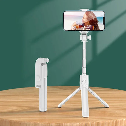 360 Putaran Selfie Stick Toneof Tripod Photo Tiang Bahan Kamera Berbilang Mod Boleh Ditarik Balik Dan Artifak Selfie Telefon Bimbit Mini 