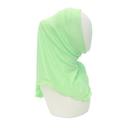 Modal Instant Hijabs for Woman Muslim Islam Turban Solid Mini Style Scarf Amira Soft Plain Colors Ready to Wear Hijab Undercaps