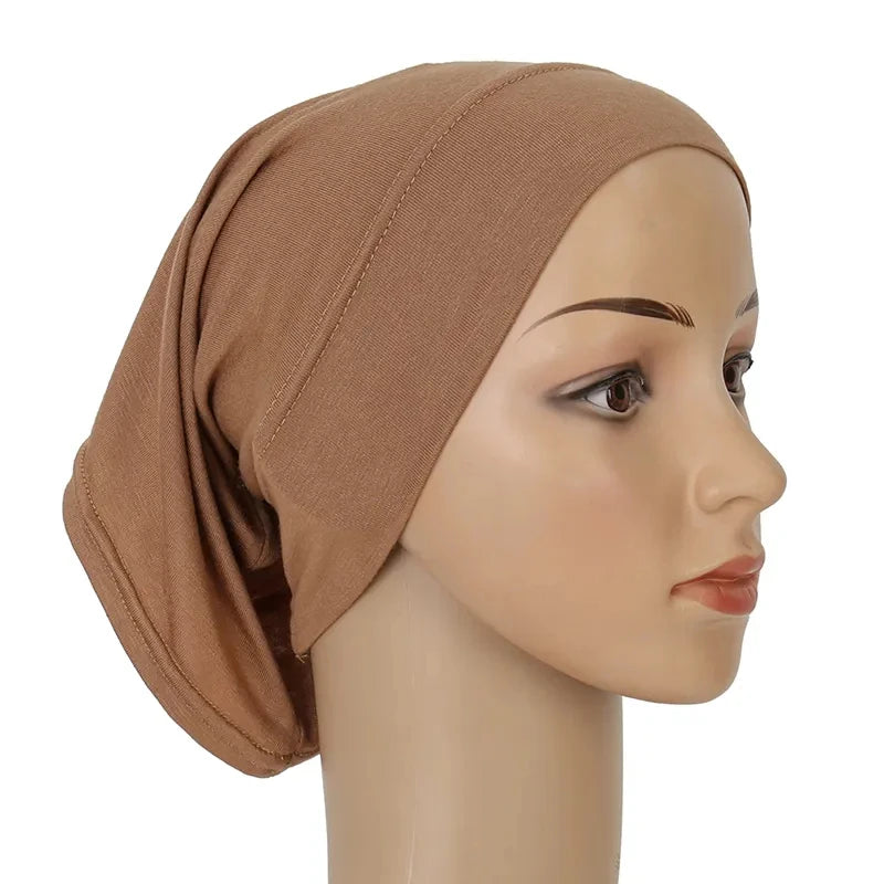 Ramadan Hijab Undercap Head Cover Instant Cotton Bonnet Hijabs for Women Muslim Turbans Inner Cap Turbante Muslim Women Hijab