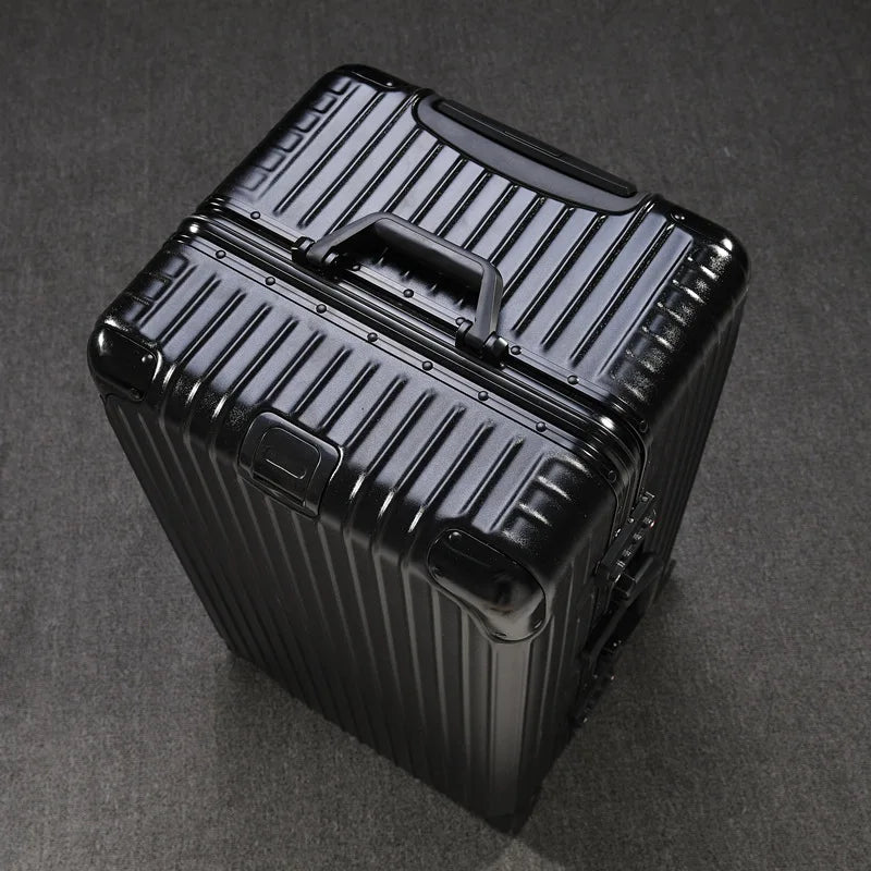 Thickened Aluminium Frame Trolley Case Universal Wheel Oversized Capacity Suitcase Abroad Consignment Toolbox 32/24 Inch Luggage