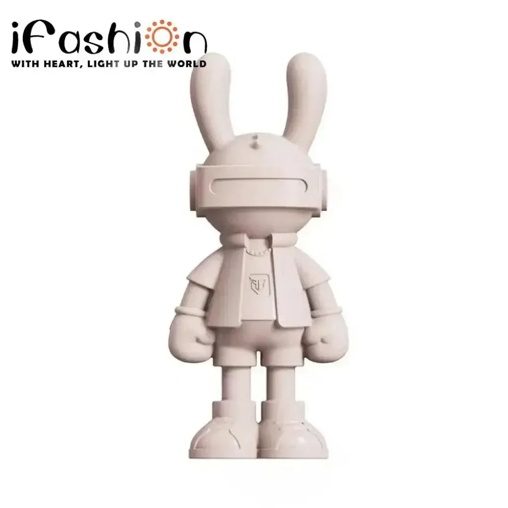 Trendy Decorations 35cm Rabbit Figurine Statue Cartoon Ornaments Sculpture  Desktop Cute Home Interior Decor Bedroom Gift Boy