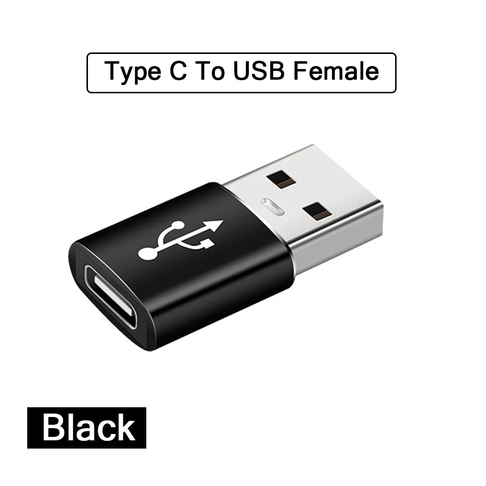 2PCS USB 3.0 To Type C OTG Charger Adapter Connector Type-C to USB Male To Type-c Adapt Converter for PC MacBook Car USB ipad