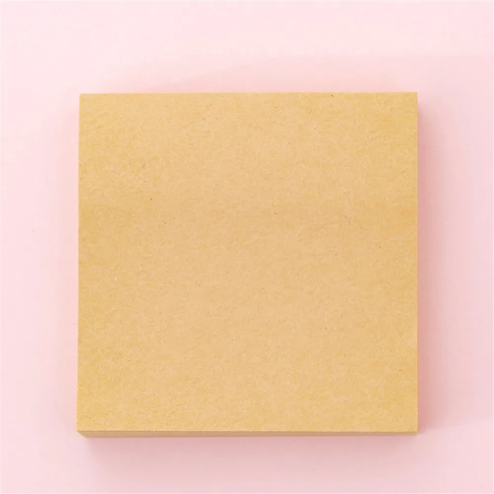 Portable 80 Helaian Grid Kosong Simple Sticky Note Memo Pad untuk Membuat Nota Perancangan Notepad Alat Tulis Peralatan Sekolah 