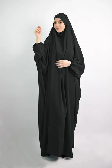 Eid Hooded Muslim Women Hijab Dress Prayer Garment Full Cover Ramadan Gown Islamic Clothes Niqab