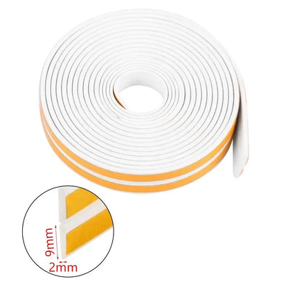 10M/20M Door Window Weather Strip DIEP Self Adhesive Sealing Strip Rubber Seal Foam Tape Dustproof Soundproof Insulation Strip