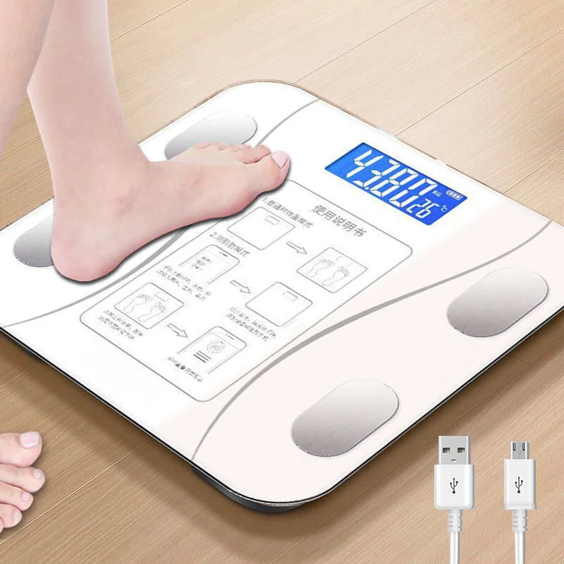 Smart APP synchronized body fat scale bathroom digital scale Bluetooth weight loss body fat scale body composition analyzer