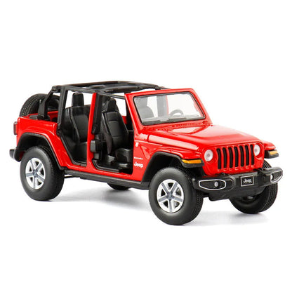 1/32 Jeep Grand Cherokee Trackhawk Model Kereta Mainan JKM Diecast Metal SUV Hadiah Koleksi Bunyi &amp; Cahaya Miniatur Untuk Kanak-kanak Lelaki 