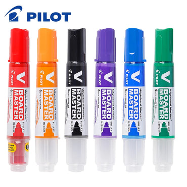 6 Color Pilot Whiteboard Markers Pen 2.3mm Refillable Liquid Ink Erase Whiteboard Lassroom Supplies School Stationery