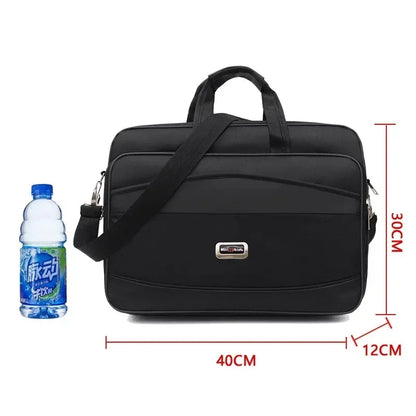 Large Capacity Men's Laptop Bag Briefcases Business Document Electronic Article Clothes Storage Pouch Shoulder  Travel Organizer