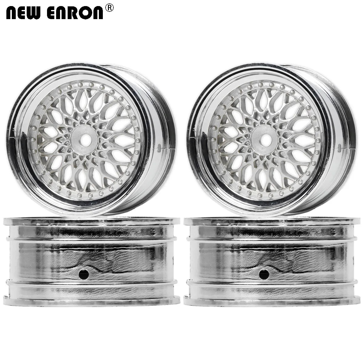 ENRON BARU 1.9" Plastik 4PCS On-Road Drift 3mm/6mm/9mm Offset Wheel Hub Rim untuk Kereta RC 1/10 Traxxas HPI Kyosho RedCat Sakura HSP 