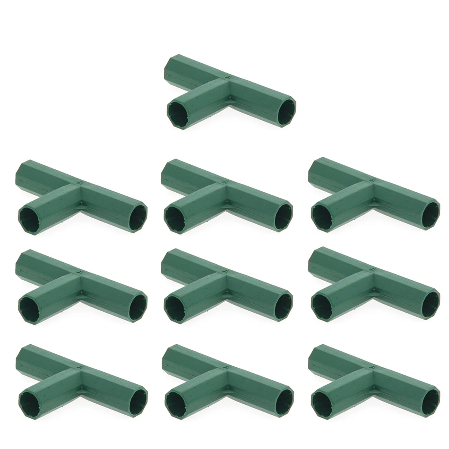 10pcs 16MM PVC Fitting Stabil Sokongan Tugas Berat Rangka Rumah Hijau Penyambung Bangunan Sudut Kanan 3 4 5-hala Penyambung Alat Taman 