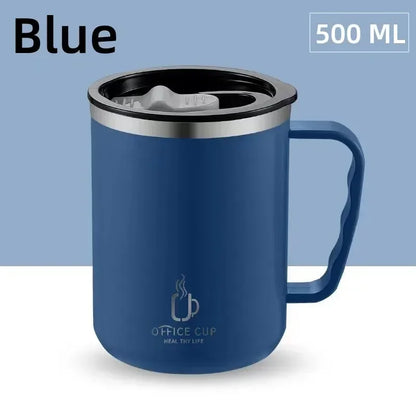 Thermal Coffee Cup to Carry 500ml Thermos Coffee with Straw Stainless Steel Mug with Lid Bottle for Coffee Mugs Thermal Mug