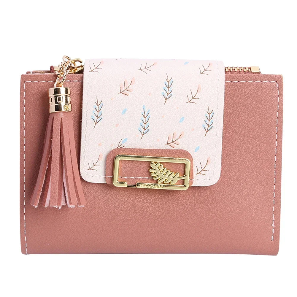 2023 Fashion Ultra-thin Wallet Short Wallet for Woman Mini Coin Purse Ladies Clutch Small Wallet Female Pu Leather Card Holder