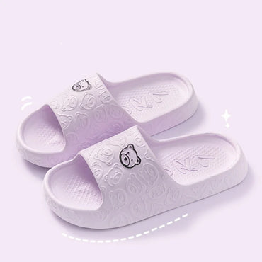 Eva Soft Sole Chunky Platform Slippers Women 2024 Summer Thick Sole Cloud Slides Beach Sandals Woman Non-Slip Outdoor Flip Flops