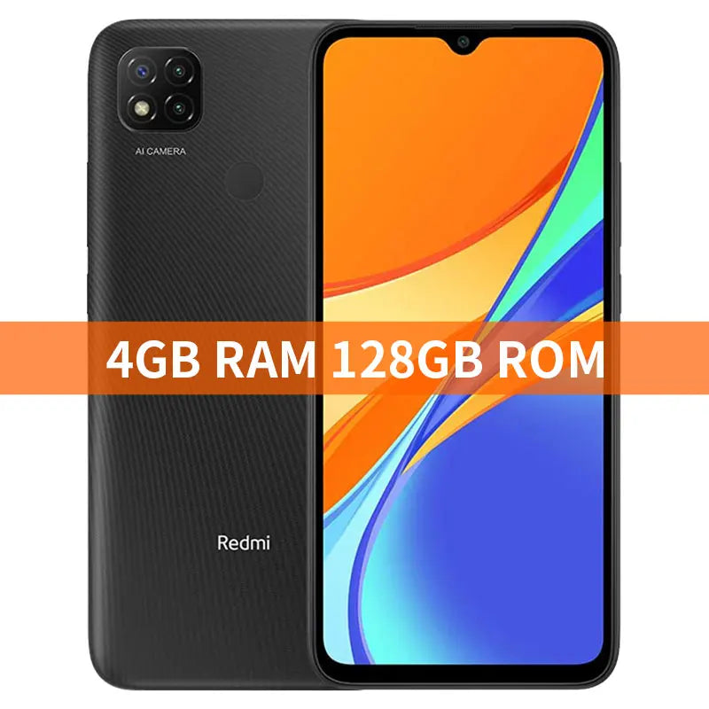 Versi Global Xiaomi Redmi 9C 3GB+64GB/ 4GB+128GB Telefon Pintar 13MP Kamera Helio G35 6.53" Paparan 5000mAh Bateri Telefon Pintar 