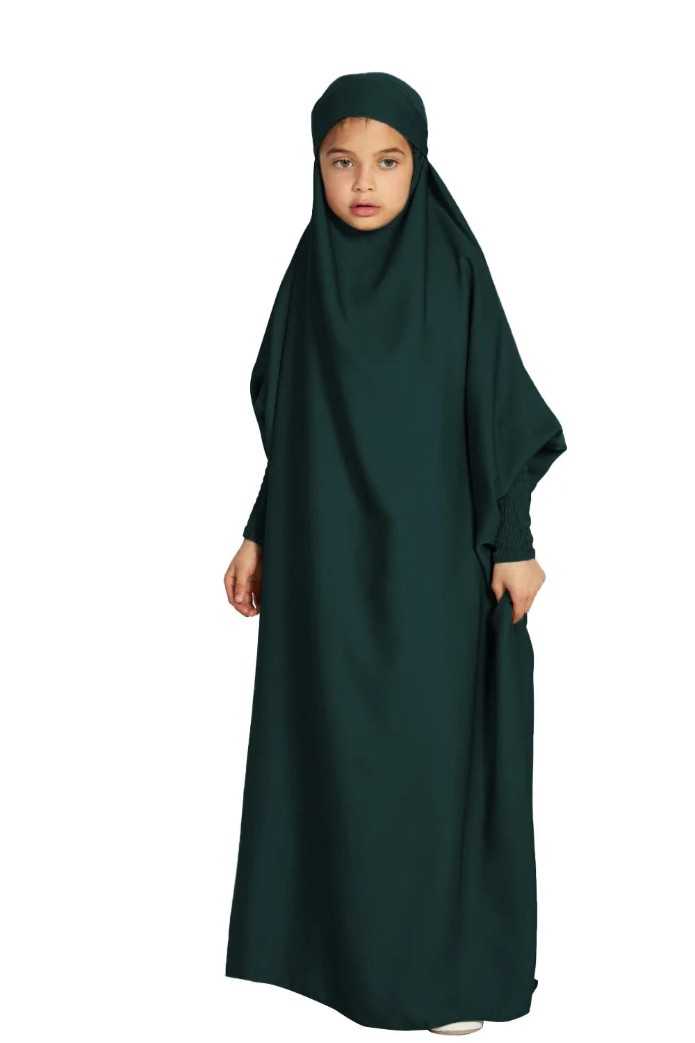 2024 Ramadan Eid Niqab Khimar Prayer Clothes For Women Kids Muslim Abaya Dubai Turkey Islam Dress Kebaya Robe Femme Musulmane