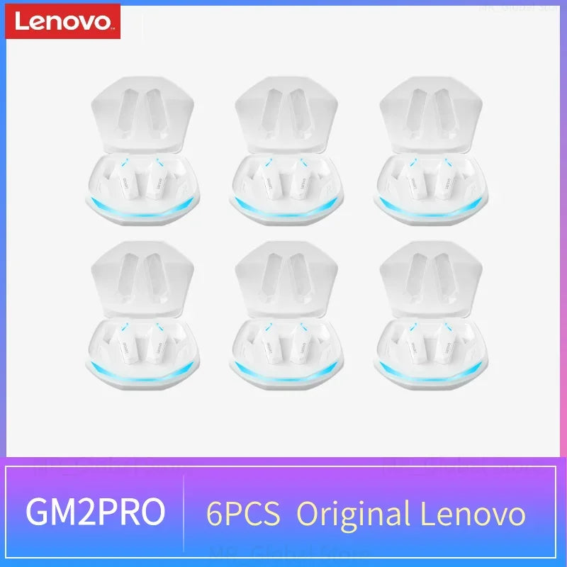 6PCS Choice Lenovo GM2 Pro 5.3 Earphones Bluetooth Wireless Earbuds Wireless Headphones Bluetooth Earphones for Xiaomi