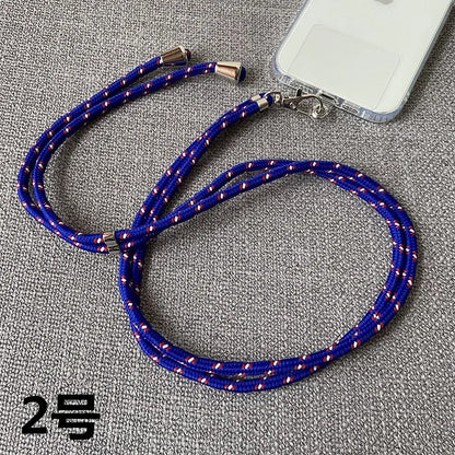 Adjustable Anti-lost Lanyard Grip Neck Chain Universal Phone Lanyard Nylon Sports Strap Neck Rope Mobile Phone Strap Accessories