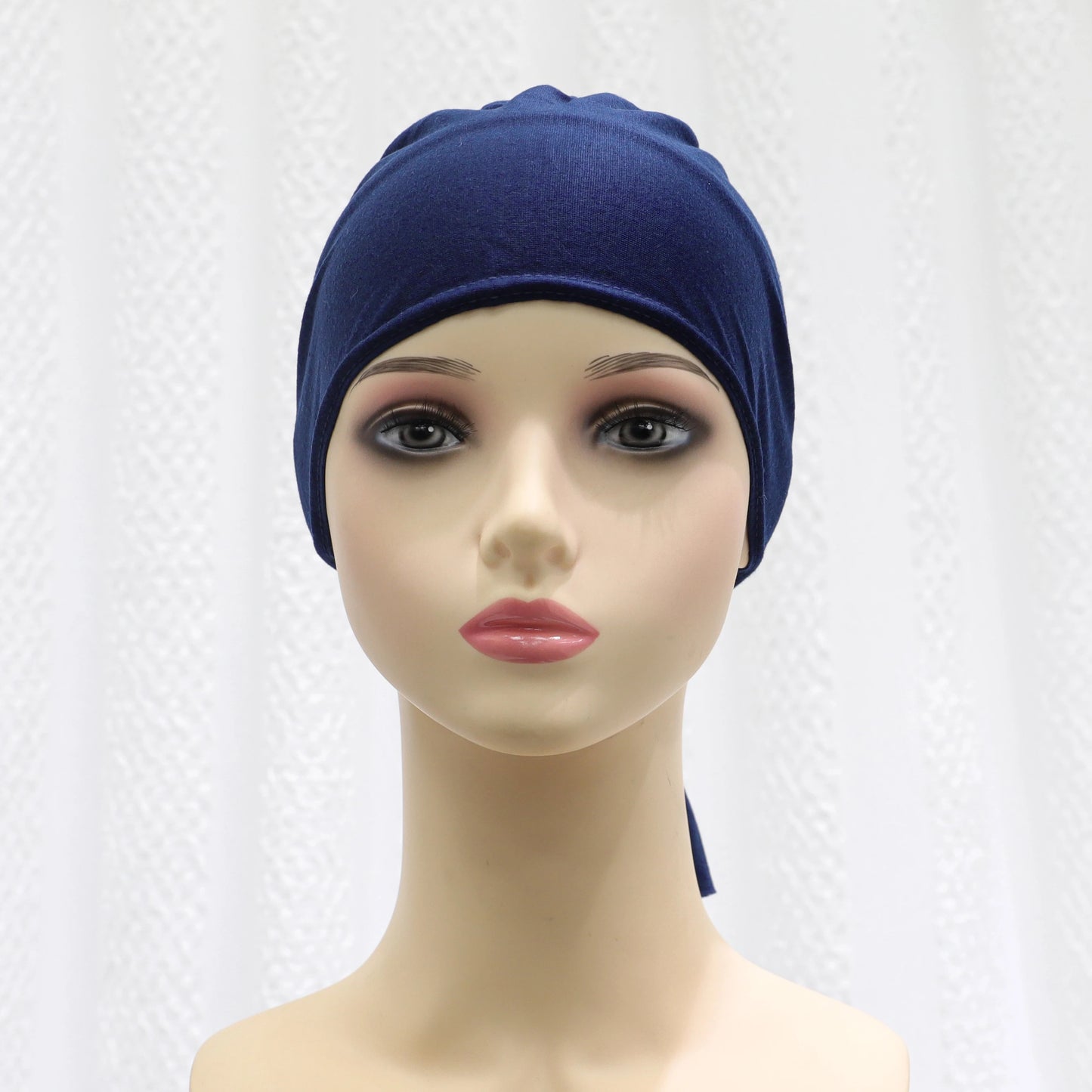 2024 summer new solid color Middle Eastern Malay headscarf solid color Muslim strap bottoming hat headscarf