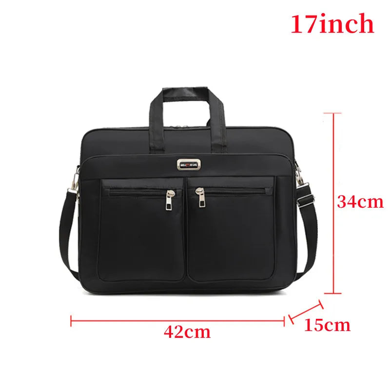 15.6-17inch Briefcase Business Laptop Bag Notebook Pouch Cover Case Work Shoulder Bags Messenger Shoulder Handbag Office Bags