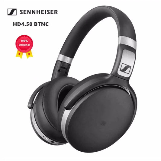 Original Sennheiser HD4.50 BTNC Wireless Bluetooth Earphones Noise Isolation Stereo Earphones Black Game Earphones