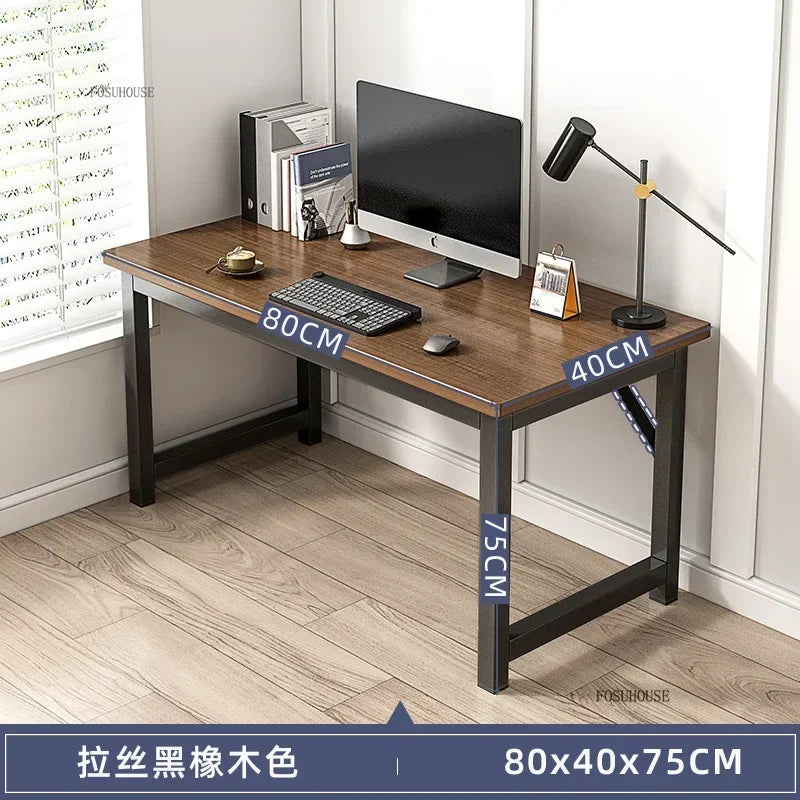 Meja Komputer Desktop Meja Pejabat Meja Isi Rumah Ringkas Meja Permainan Moden dan Set Kerusi Bilik Tidur Meja Kerja Perabot Pejabat 