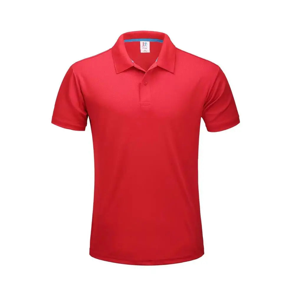 Plain Dry Fit Polo T Shirts Men Breathable Polyester Golf Shirt Unisex Quick Dry Sport Collar T-shirt Camisas Polos Para Hombres