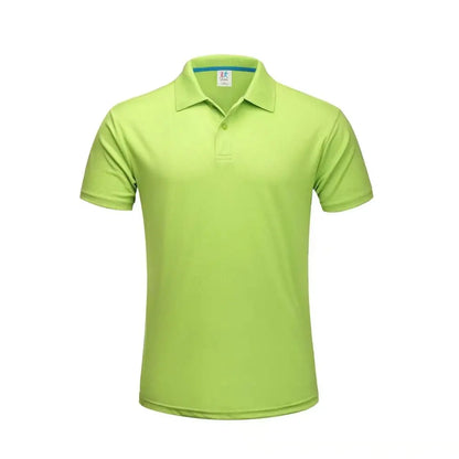 Plain Dry Fit Polo T Shirts Men Breathable Polyester Golf Shirt Unisex Quick Dry Sport Collar T-shirt Camisas Polos Para Hombres