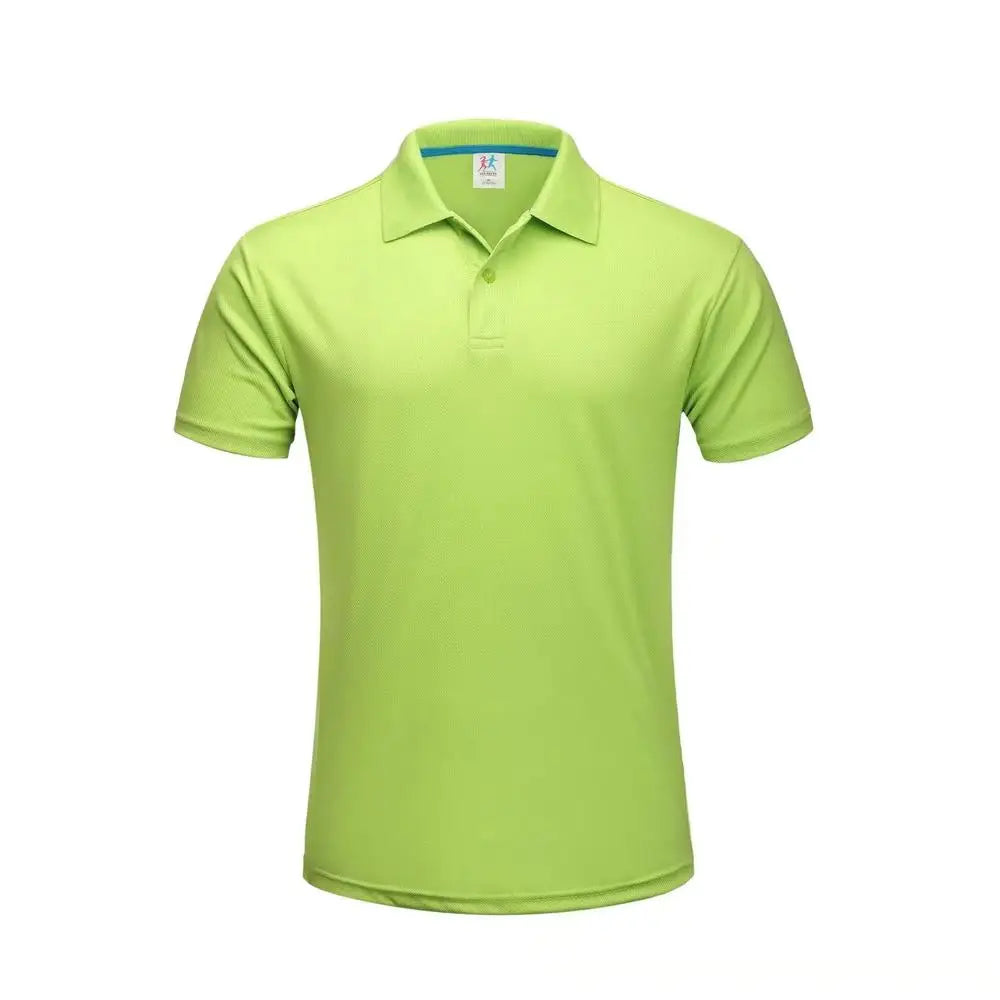 Plain Dry Fit Polo T Shirts Men Breathable Polyester Golf Shirt Unisex Quick Dry Sport Collar T-shirt Camisas Polos Para Hombres