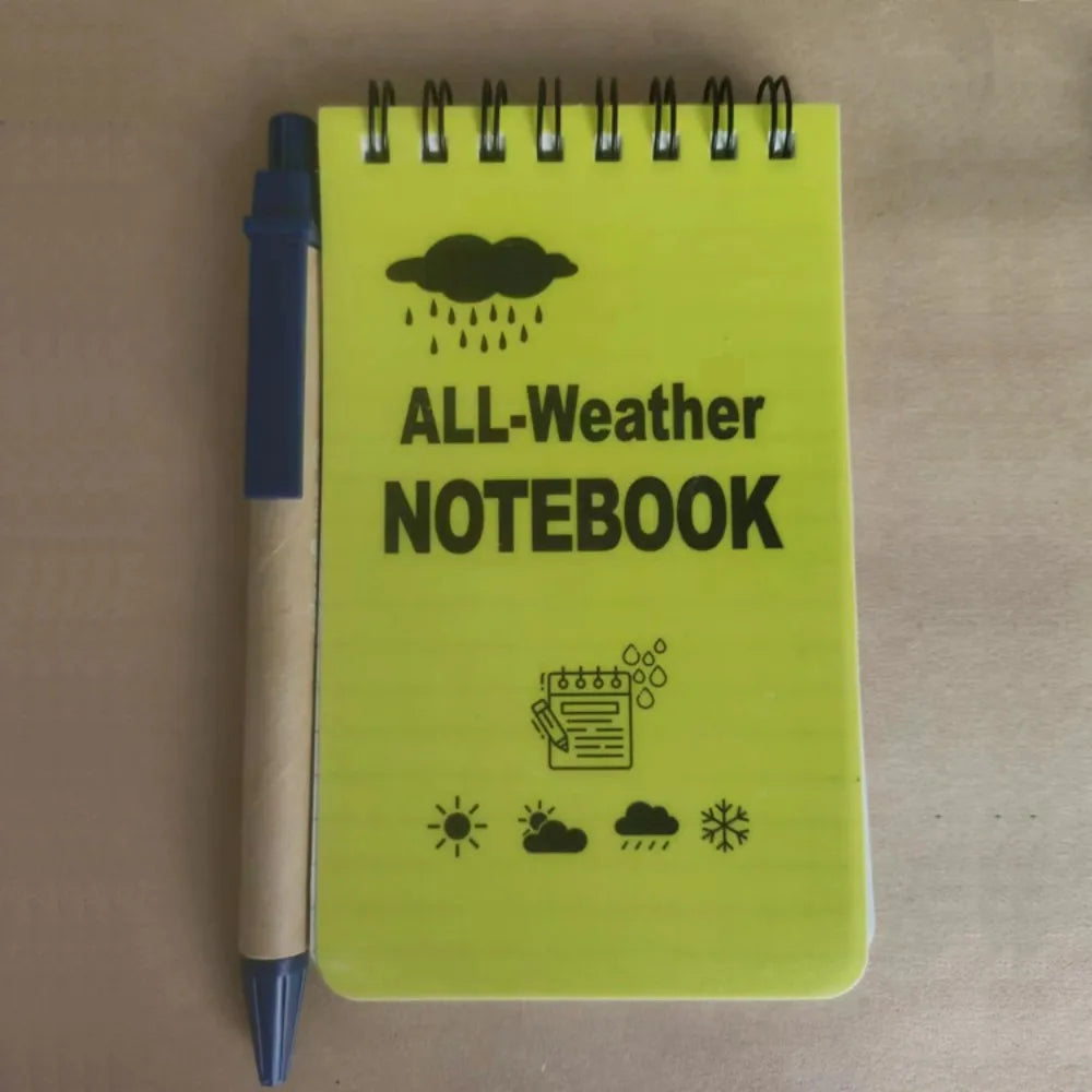 Waterproof Mini Pocket Notebook Tactical Note Book All Weather Notepad Outdoors Camping To Do List Planner Office College School