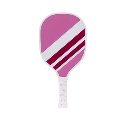 Wooden Pickleball Paddles Ribbed Handle Colorful Pickle Ball Racket Beginner Non-Slip Pickleball Training Equipment Child