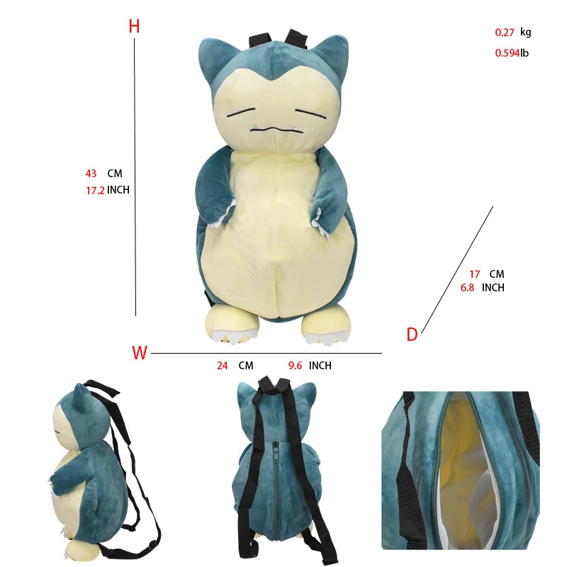 15 Gaya Anime Pokemon Charizard Mimikyu Eevee Snorlax Gengar Mew Mario Koopa Ransel Mainan Boneka Kartun Boneka Peluche 