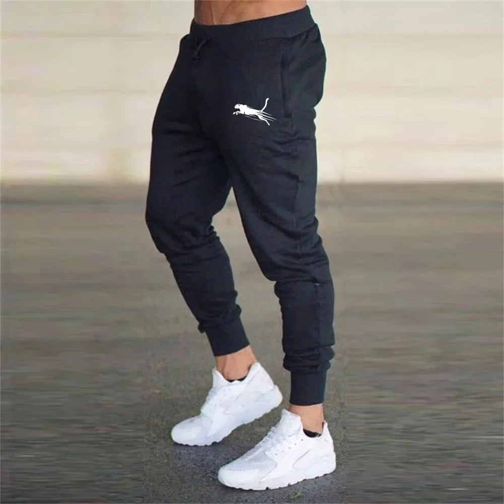 Spring Men's Printed Sweatpants Casual Elastic Trousers Sports Autumn Trousers Breathable Thin Fitness Loose Drawstring Trousers