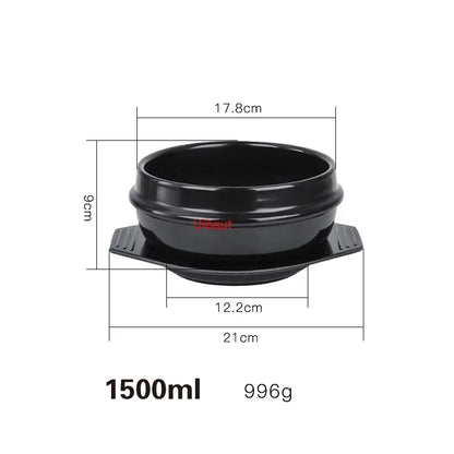 Korean cooking stone pot high temperature pot rice tableware pot soup pot Korean stone pot Korean bibimbap kimchi soup