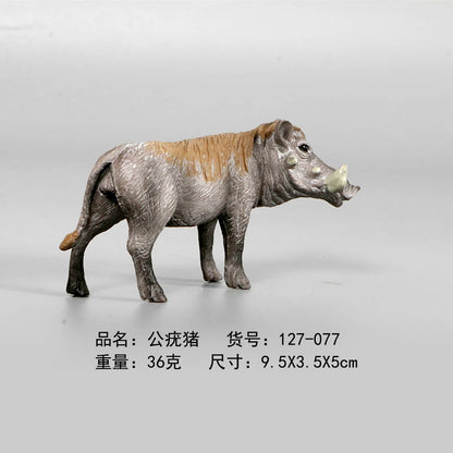 Realistic Wild Animal Models Rare Forest Animal Figurines Action Figure Toys,Malay Tapir,Anteater,Badger Model Educational Toys