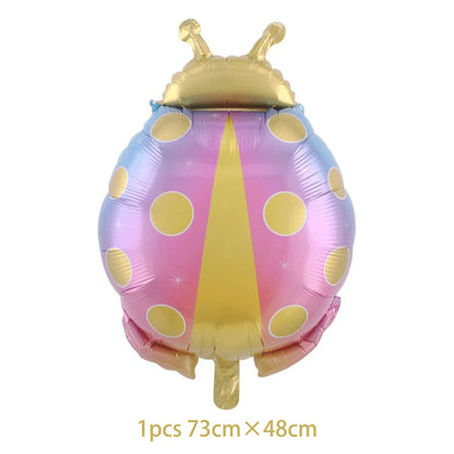 40Inch Colorful Gradient Number Balloon 0-9 Digit Foil Helium Balloon Butterfly Girl Birthday Party Decor Baby Shower Kids Gifts
