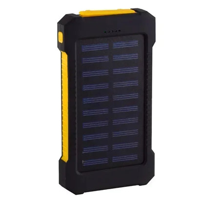 Solar Power Bank Waterproof 30000mAh Solar Charger USB Ports External Charger Powerbank for Xiaomi 5S Smartphone with LED Light