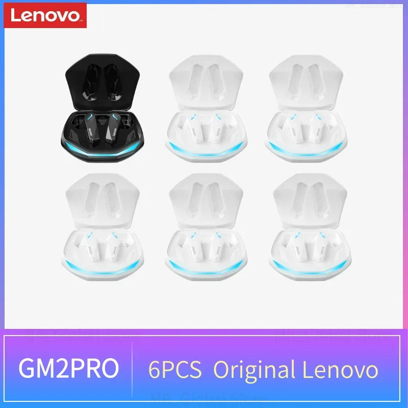 6PCS Choice Lenovo GM2 Pro 5.3 Earphones Bluetooth Wireless Earbuds Wireless Headphones Bluetooth Earphones for Xiaomi