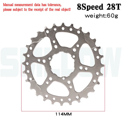 Mountain Bicycle Flywheel Teeth 11T 12T 13T 14T 15T 16T 17T 18T 19T 21T 8 SpeedSteel Freewheel Gear Denticulate Repair Parts