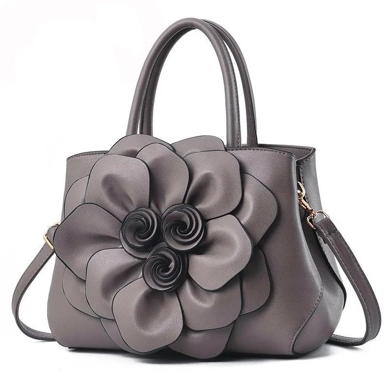 New Fashion Big Rose Flower Women's Bag Handbag Shoulder Bag Purse Ladies Female Crossbody Bag Luxury Bag Large Capacity 2#